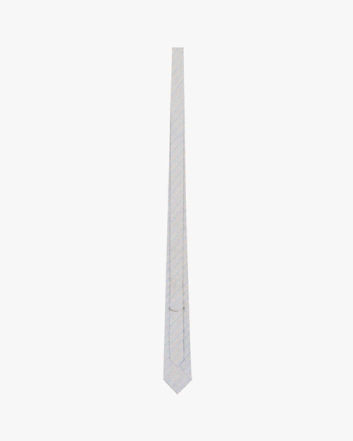 striped tie in silk 862342 3Y0029188 SAINT LAURENT 