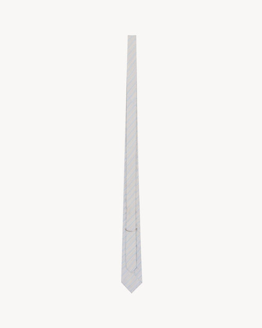 striped tie in silk 862342 3Y0029188 SAINT LAURENT 