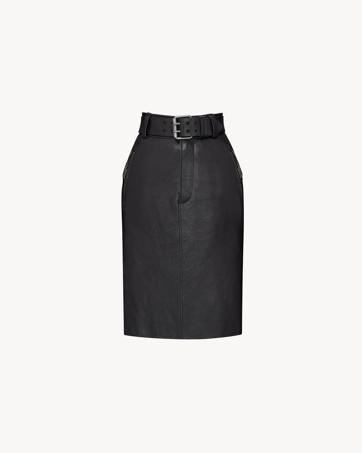 Belted Pencil Skirt 865021 YCVE21023 SAINT LAURENT 