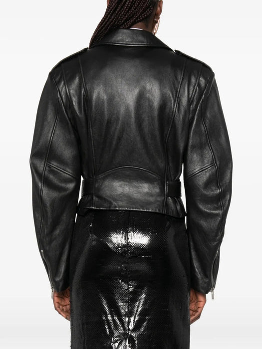 Belted biker jacket 865220 YCQT21000 SAINT LAURENT 