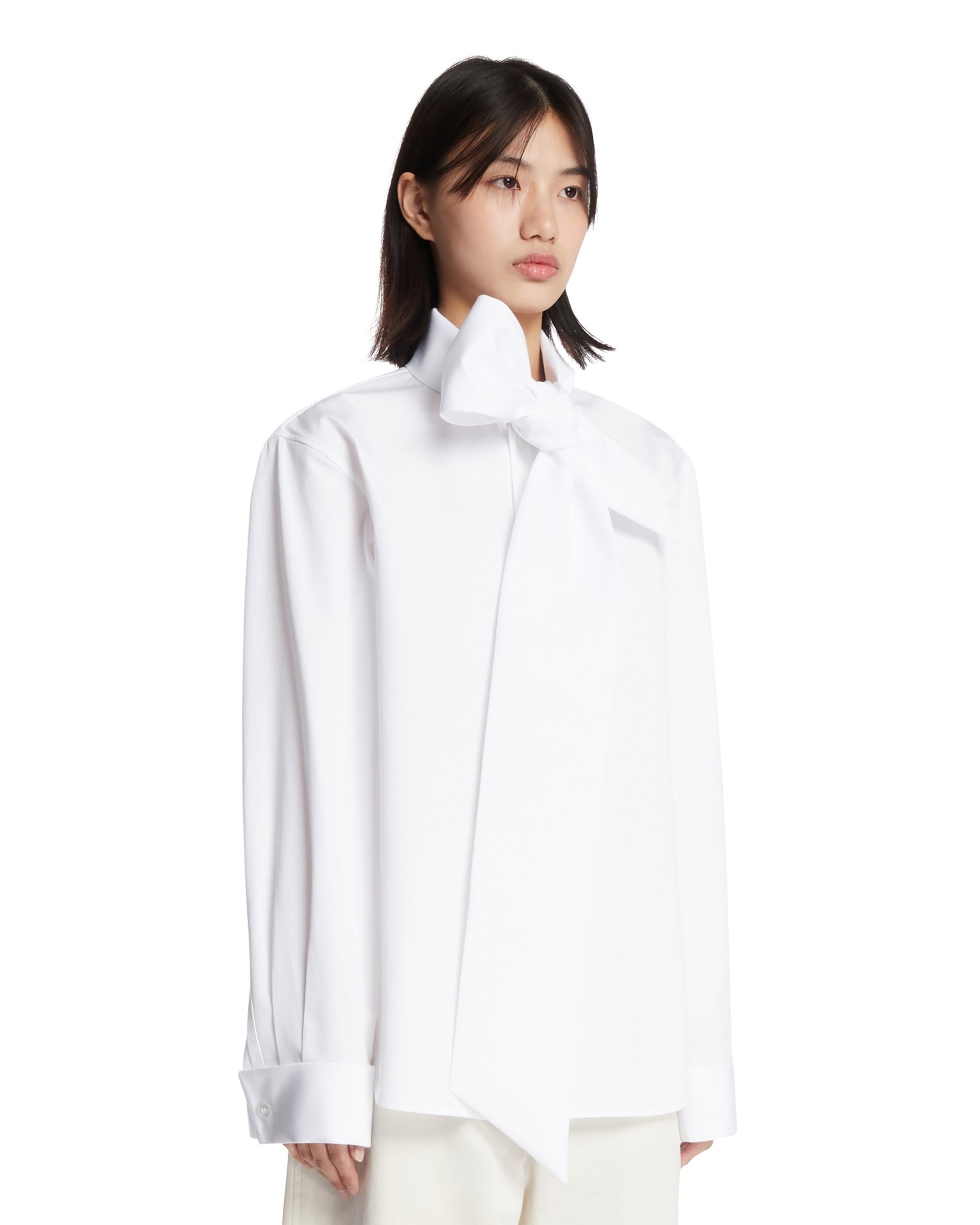 White Lavalliere Shirt 865302 Y1H489000 SAINT LAURENT 