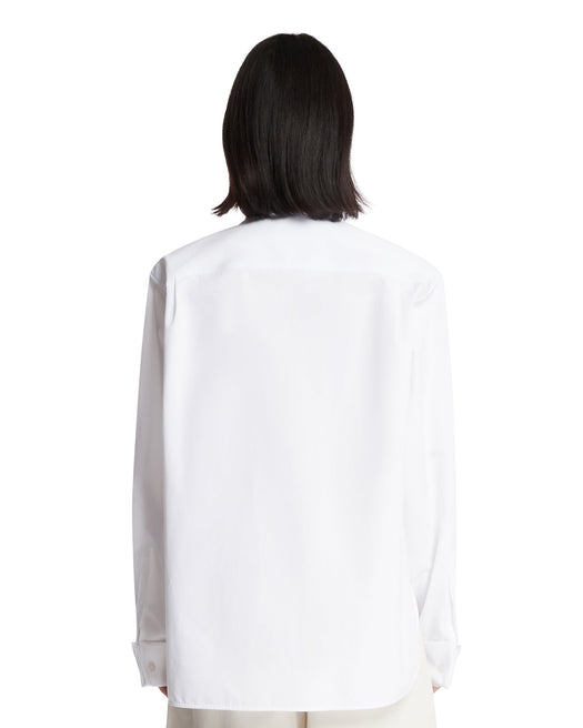 White Lavalliere Shirt 865302 Y1H489000 SAINT LAURENT 