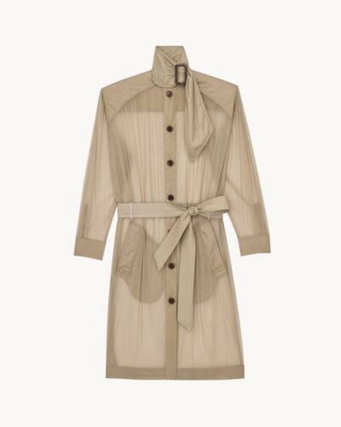 Nylon Lavallière Dress 866301 Y8J402313 SAINT LAURENT 