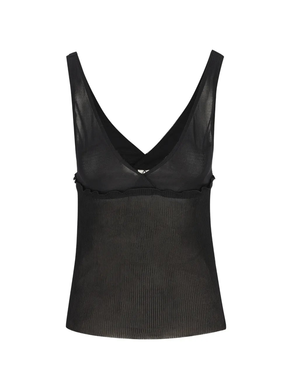 Ribbed silk tank top 867257 Y37SM1000 SAINT LAURENT 