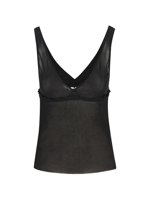 Ribbed silk tank top 867257 Y37SM1000 SAINT LAURENT 