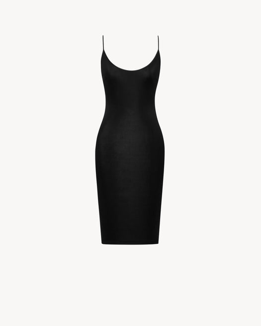 Open back dress in ribbed knit 868281 Y38DS1000 SAINT LAURENT 