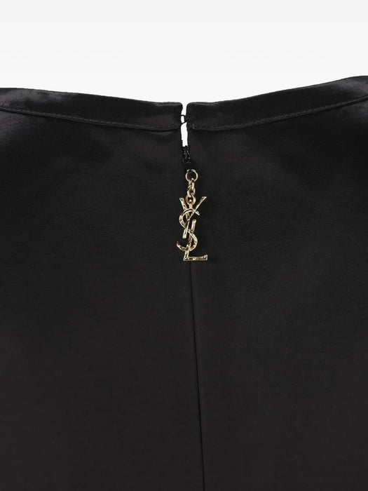 Cassandre satin dress 870784 Y1K441000 SAINT LAURENT 