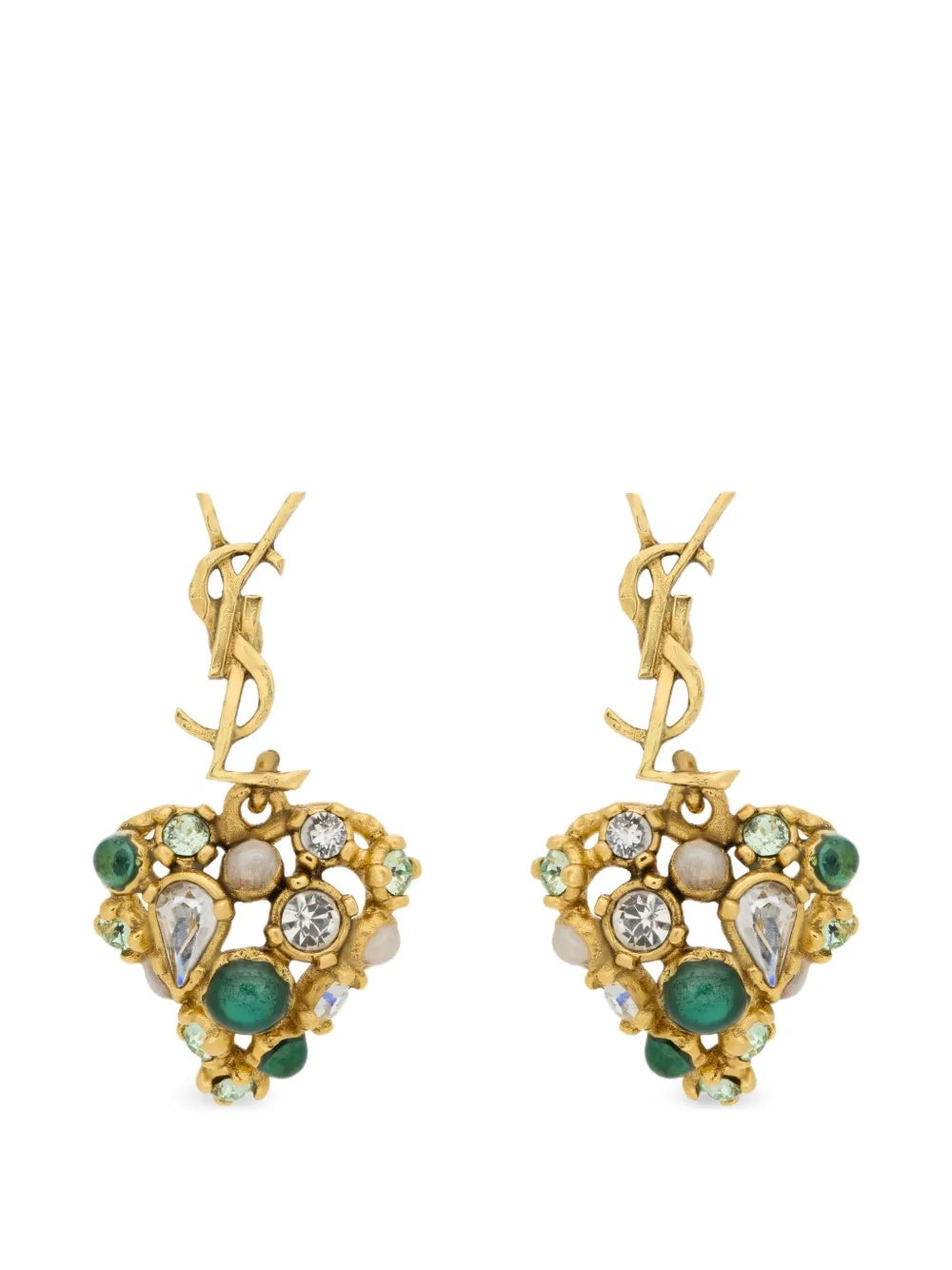 Cassandre heart-pendant earrings 872867 Y15VR9238 SAINT LAURENT 