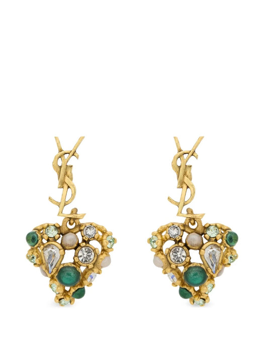 Cassandre heart-pendant earrings 872867 Y15VR9238 SAINT LAURENT 
