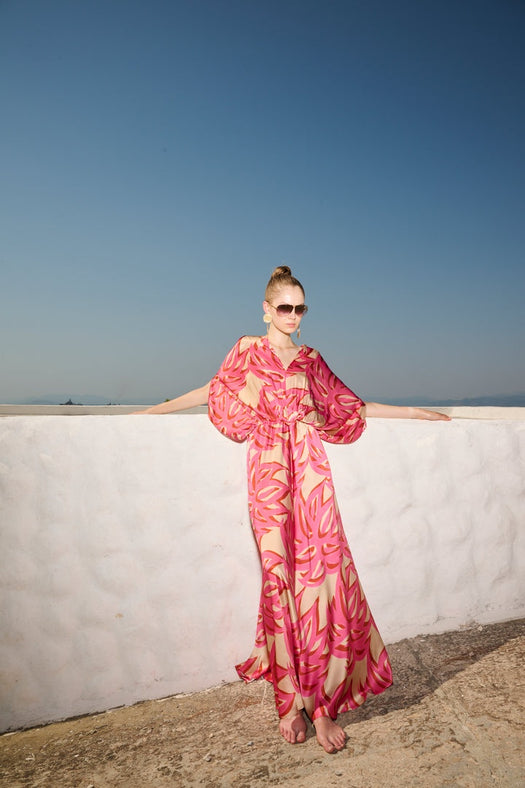 Ismene Maxi Silk Dress DRS-0000329 222 THEMIS Z 