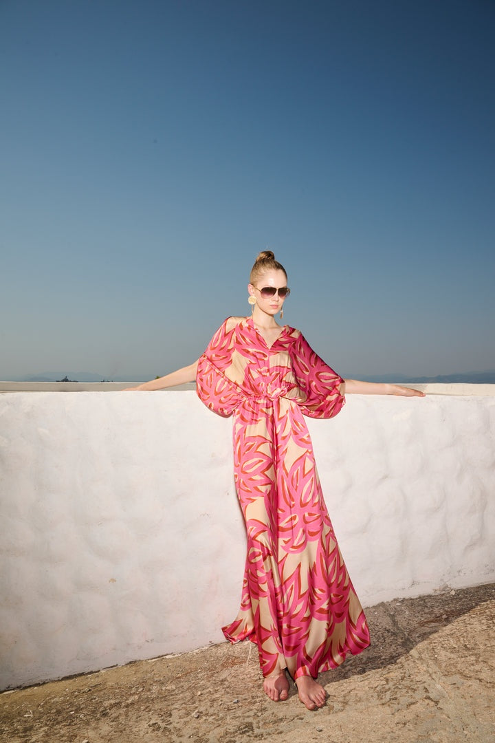 Ismene Maxi Silk Dress DRS-0000329 222 THEMIS Z 