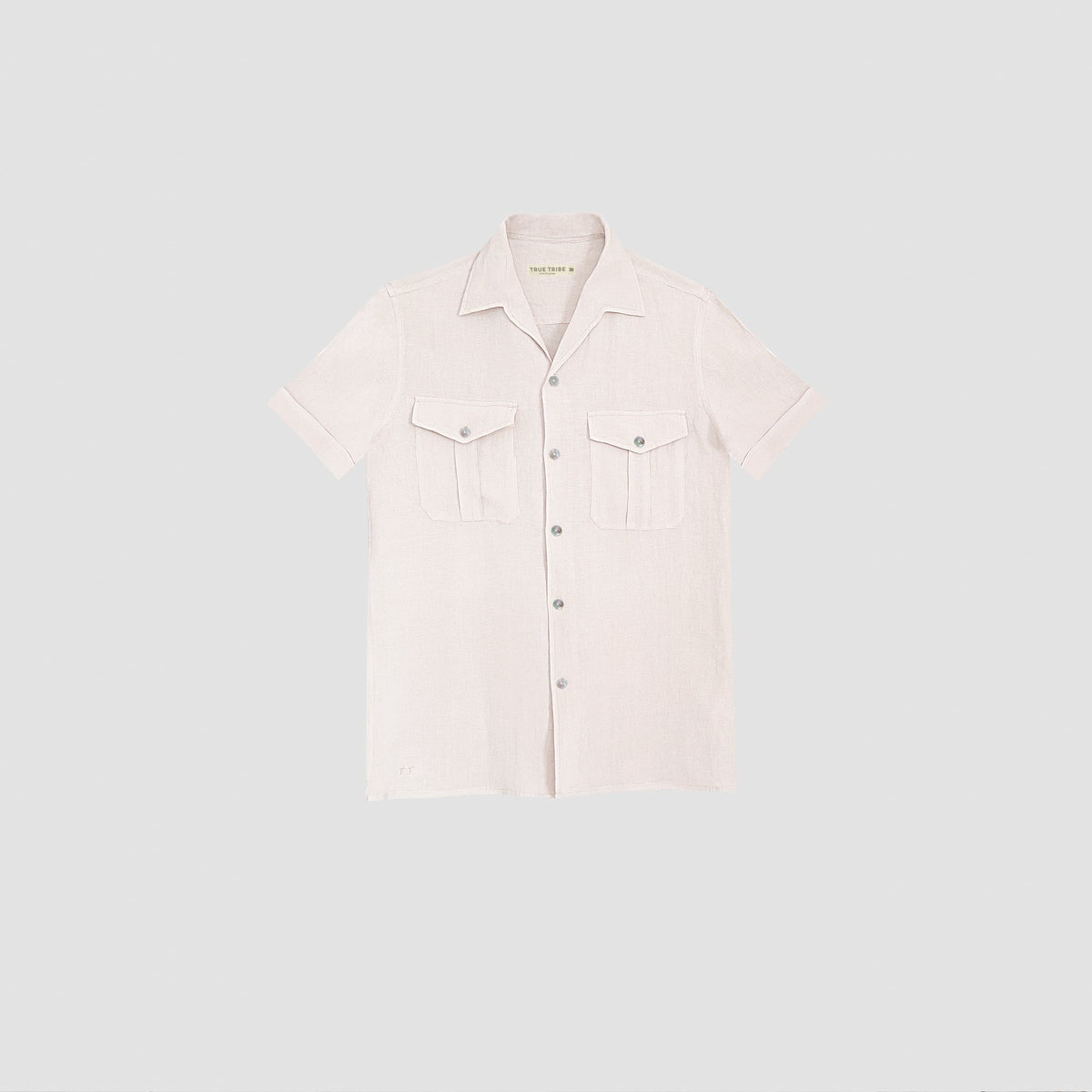 Terra Linen Ivory Classic Shirt ANDREAS TERRALINENIVORY TRUE TRIBE 
