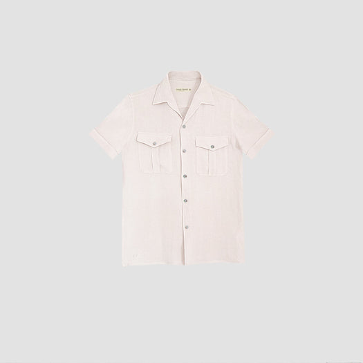 Terra Linen Ivory Classic Shirt ANDREAS TERRALINENIVORY TRUE TRIBE 