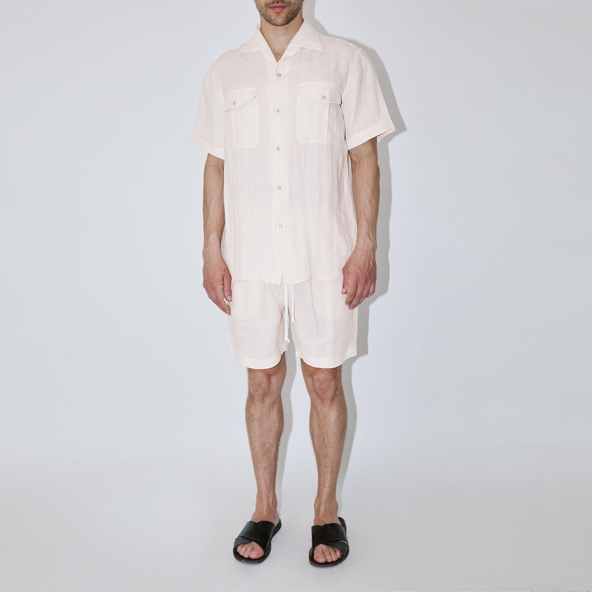 Terra Linen Ivory Classic Shirt ANDREAS TERRALINENIVORY TRUE TRIBE 