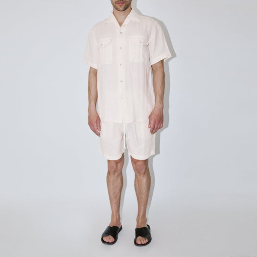 Terra Linen Ivory Classic Shirt ANDREAS TERRALINENIVORY TRUE TRIBE 