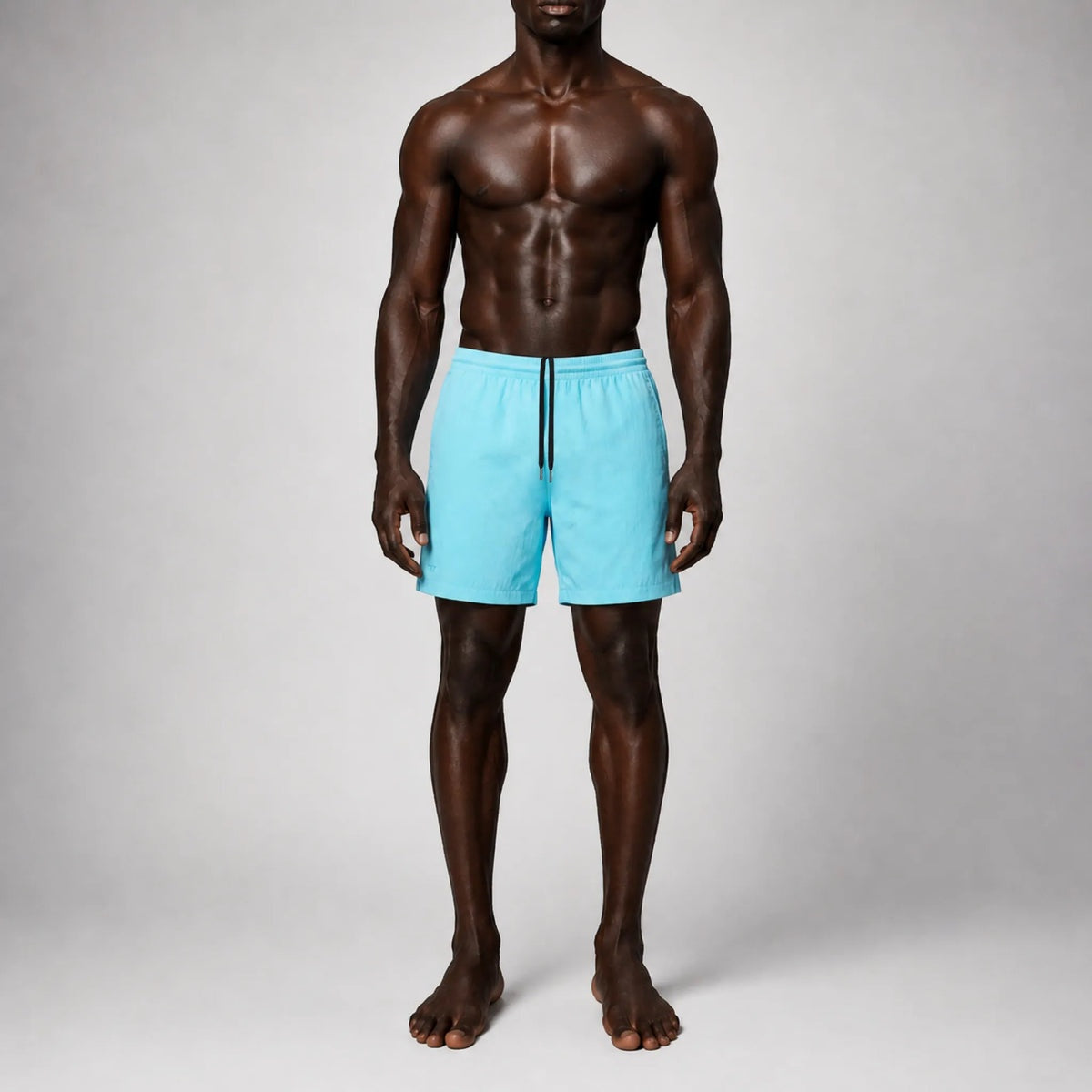 AquaSilk Blue Classic Swim Short NEAT BLUE TRUE TRIBE 
