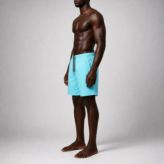 AquaSilk Blue Classic Swim Short NEAT BLUE TRUE TRIBE 