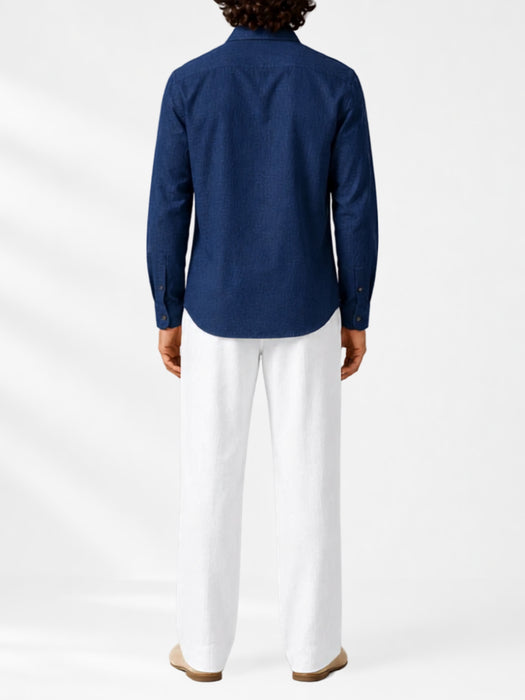 Classic Shirt PABLO TERRALINENINDIGO TRUE TRIBE 