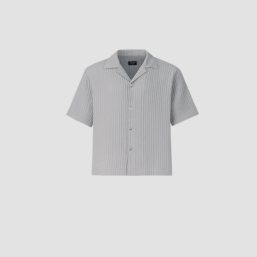 Saulo AirCloud Taupe Cuban Shirt SAULO AIRCLOUDTAUPE TRUE TRIBE 