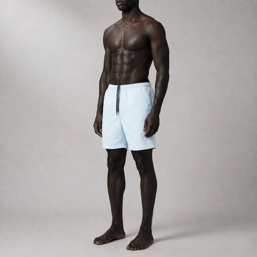 AquaSilk Sky Blue Classic Swim Shorts SHORT SKY BLUE TRUE TRIBE 