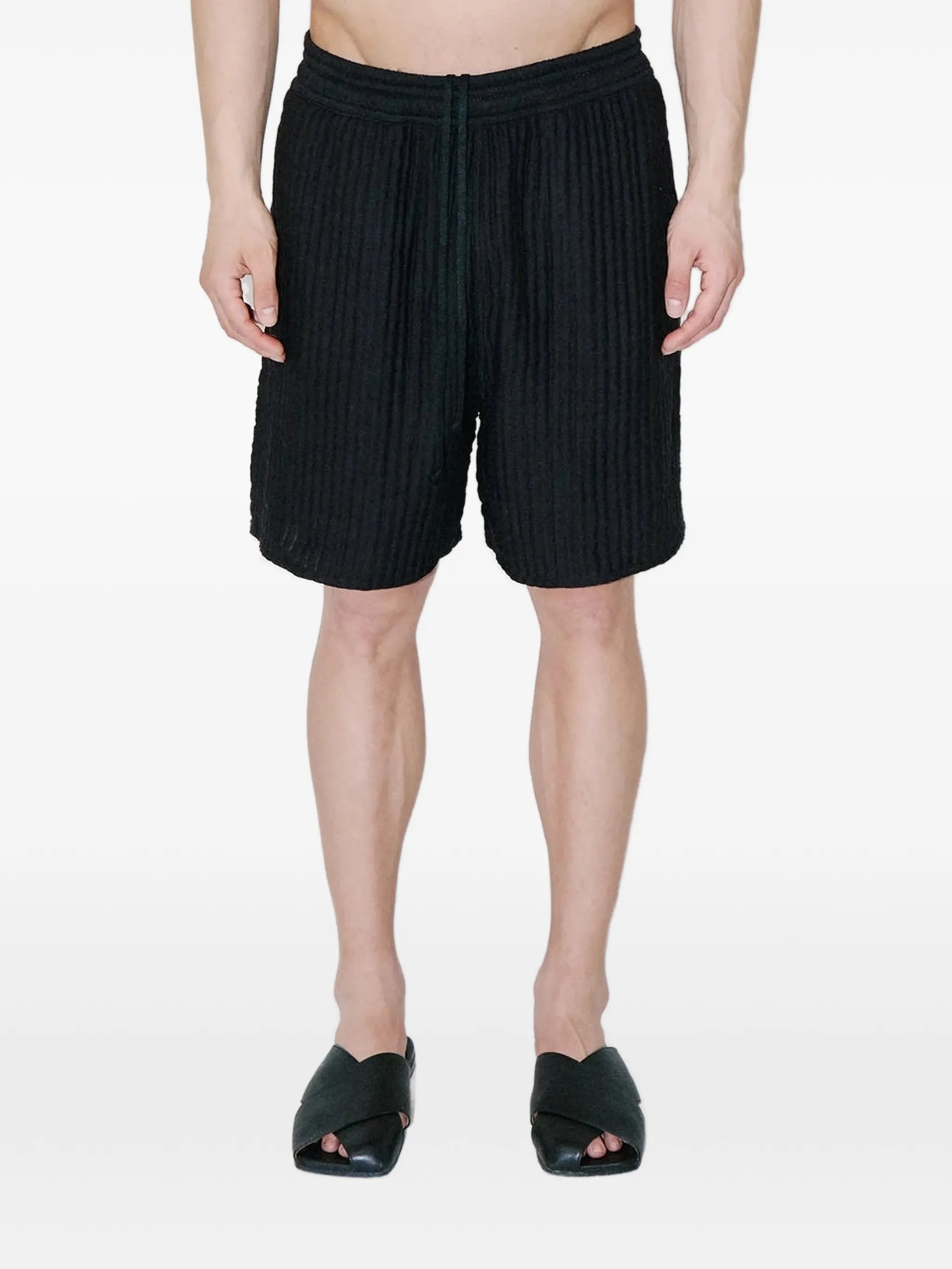AirCloud Black Cotton Lounge Shorts SMOOTH AIRCLOUDBLACK TRUE TRIBE 