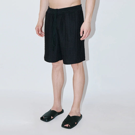 AirCloud Black Cotton Lounge Shorts SMOOTH AIRCLOUDBLACK TRUE TRIBE 