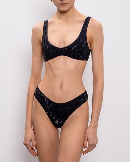 BRASSIERE AND BRAZILIAN SET BI005BBLK  VENUJA 