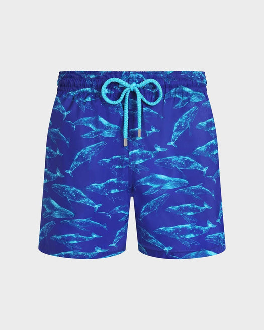 Men Ultra-light and packable Swim Shorts Sparkling Whales 26163795 620V VILEBREQUIN 