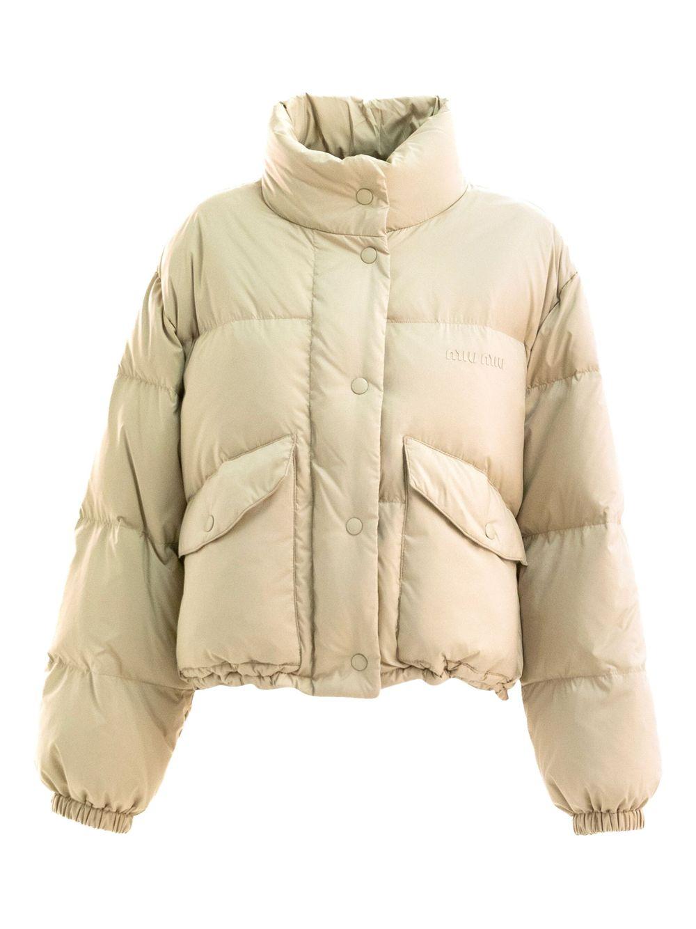 quilted high-neck jacket ML1111 S OOO 158AF0036 MIU MIU 
