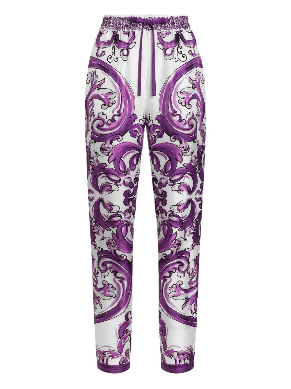 silk trousers FTC4TT HI1S6H15DQ DOLCE & GABBANA 
