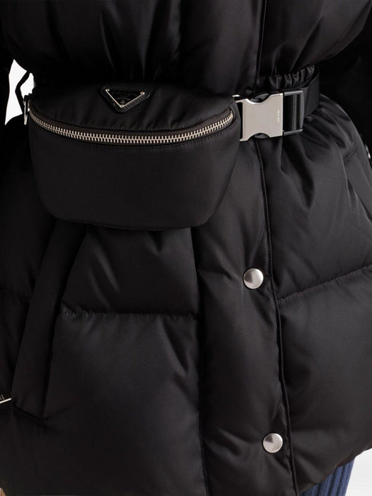 hooded belted down jacket 29X966 S OOO 1WQ8F0002 PRADA 