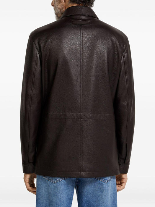 leather flap-pockets jacket UGPCEA2 G262M09 ZEGNA 