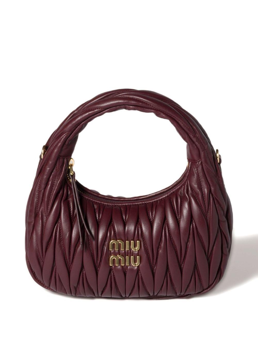 Wander matelassé shoulder bag<BR/><BR/> 5BC125 V OOY AN88F0007 MIU MIU 