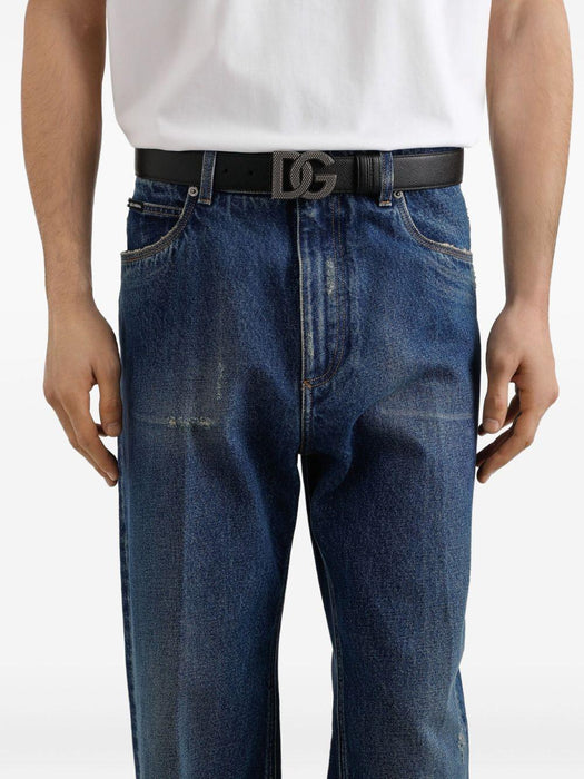 logo-embellished leather belt BC4943 AG6518B956 DOLCE & GABBANA 