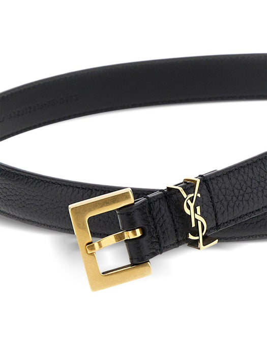 Cassandre grained-leather belt 554465 DTI0W1000 SAINT LAURENT 