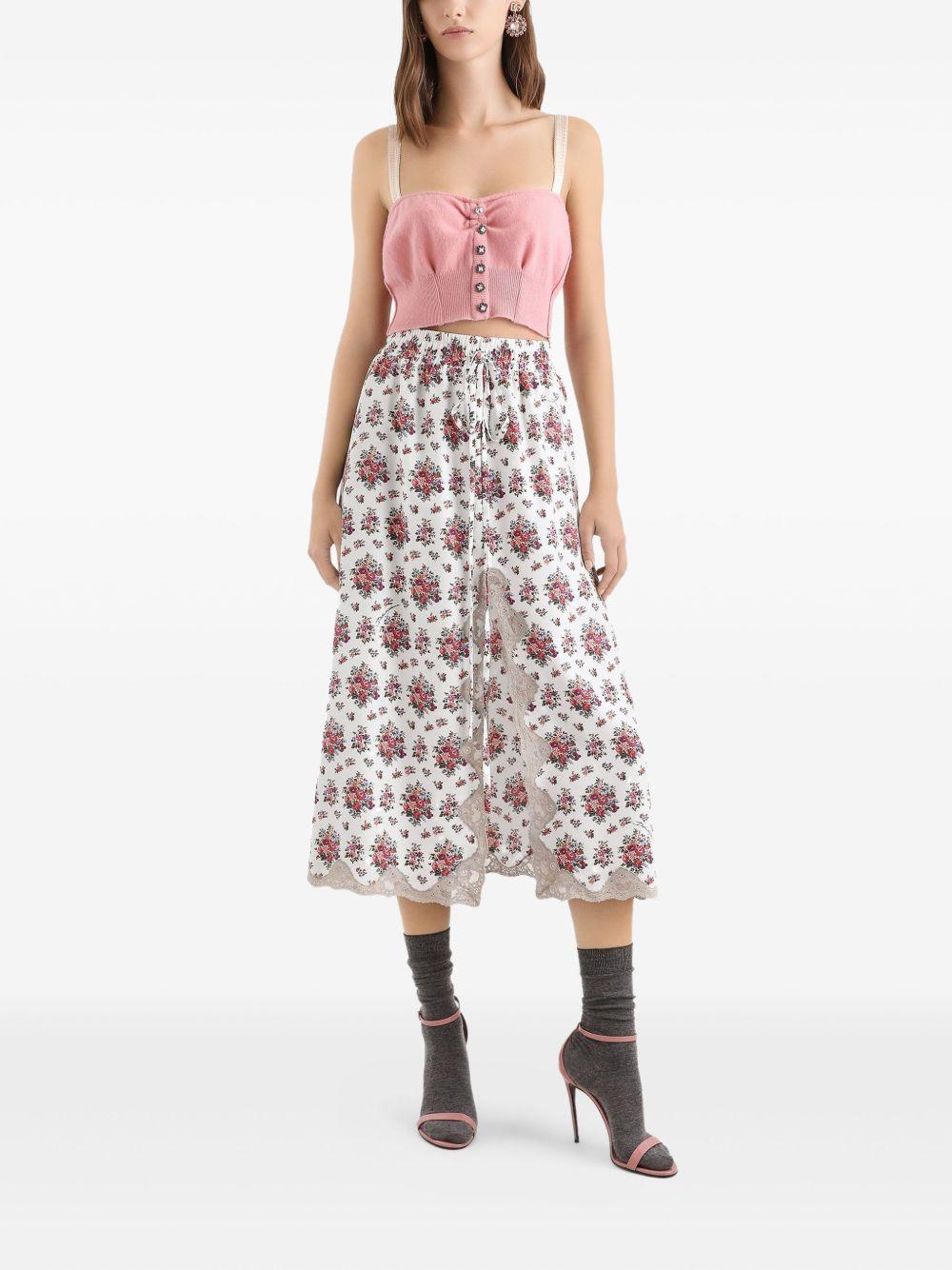 floral lace skirt F4DBCT IS10GHA5XK DOLCE & GABBANA 