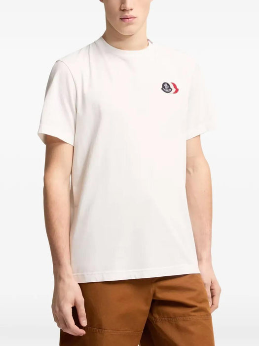 Embroidered Tricolor Logo T-shirt L1-091-8C000-74-89B8Q 034 MONCLER 