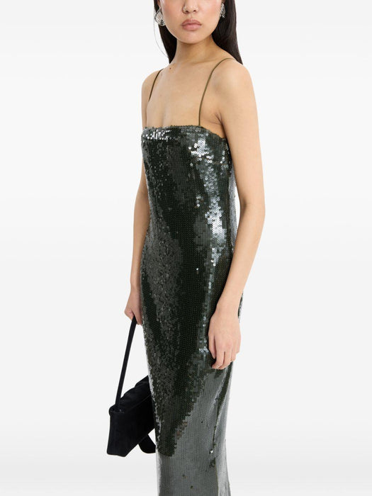 Sequins maxi slip dress 116139265  ROTATE 