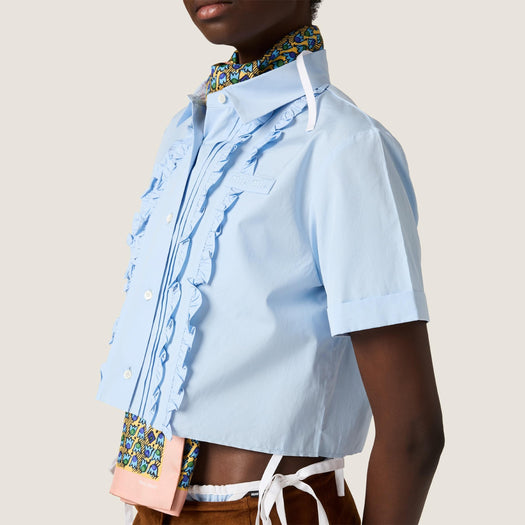 Poplin shirt MK2045 S OOO 10RGF0013 MIU MIU 