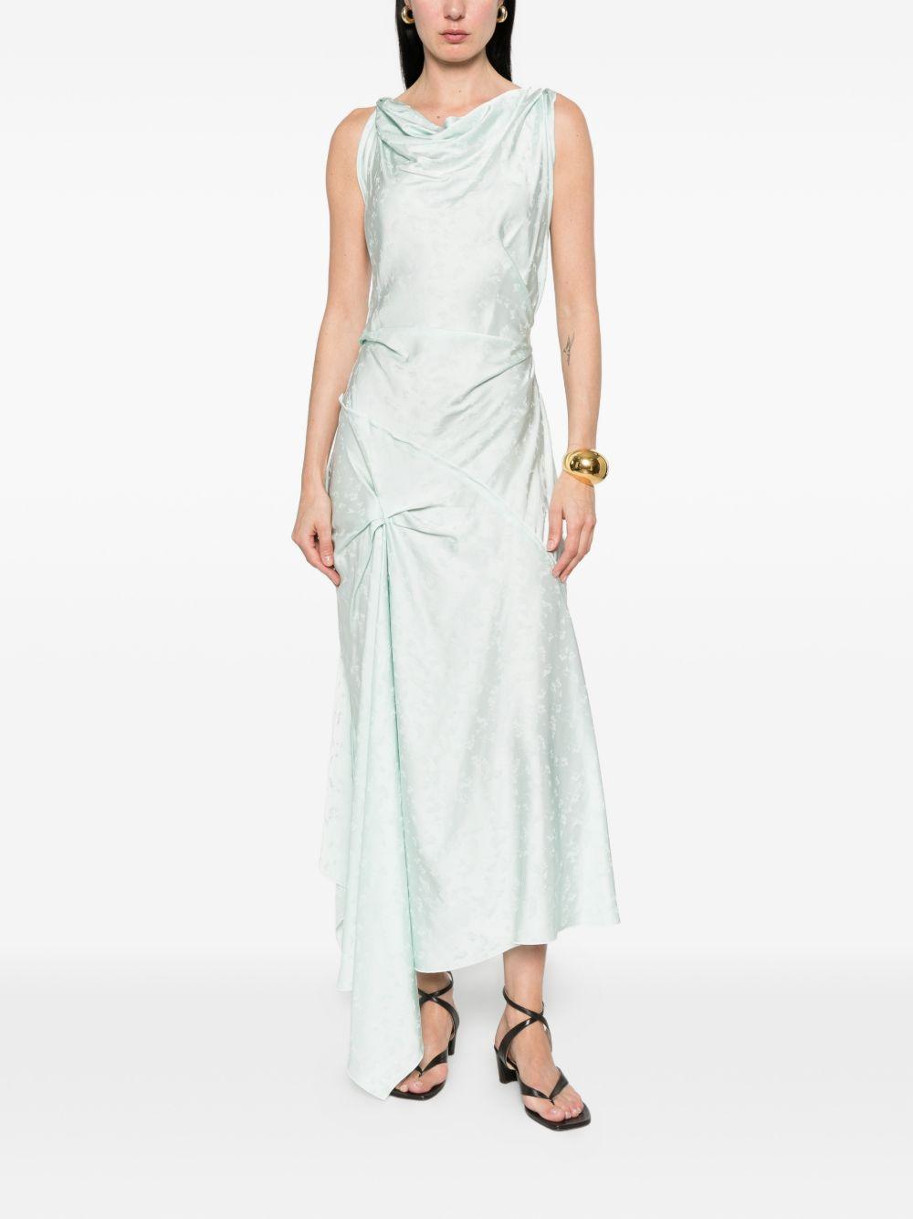 cowl-neck drape-detail midi dress 1226WDR006029C 2556 VICTORIA BECKHAM 