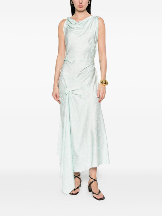 cowl-neck drape-detail midi dress 1226WDR006029C 2556 VICTORIA BECKHAM 