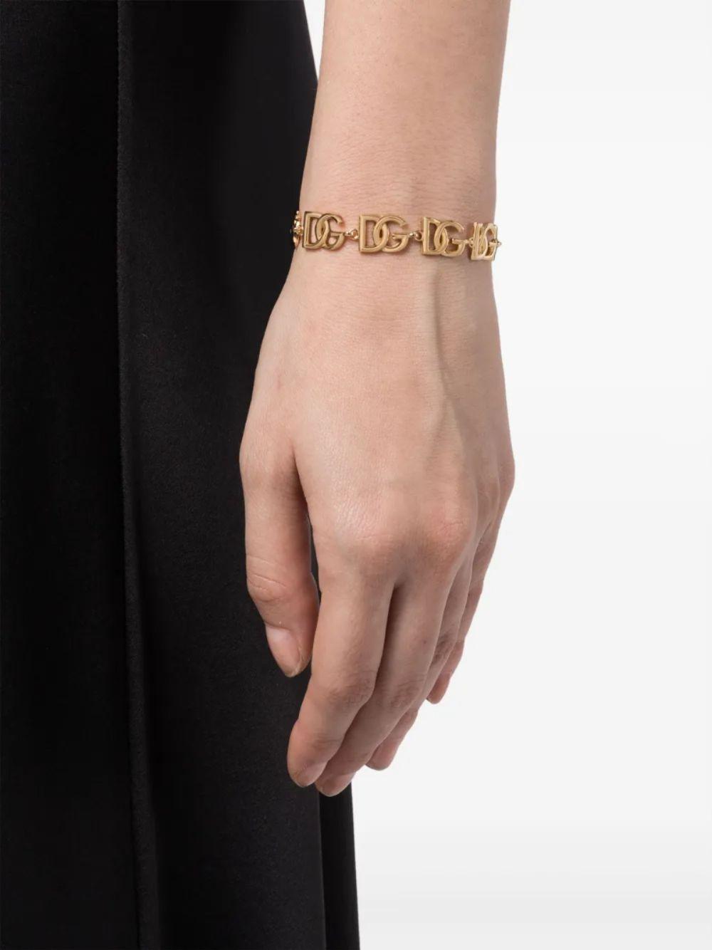 logo-plaque polished-finish bracelet WBP6L3 W1111ZOO00 DOLCE & GABBANA 