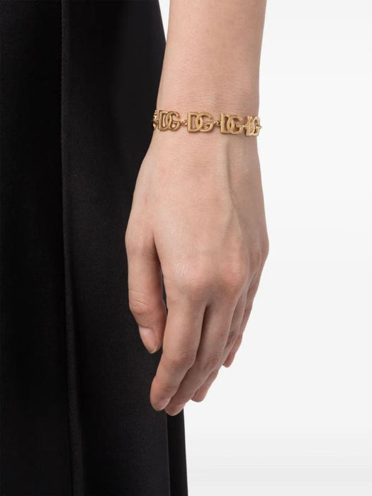 logo-plaque polished-finish bracelet WBP6L3 W1111ZOO00 DOLCE & GABBANA 