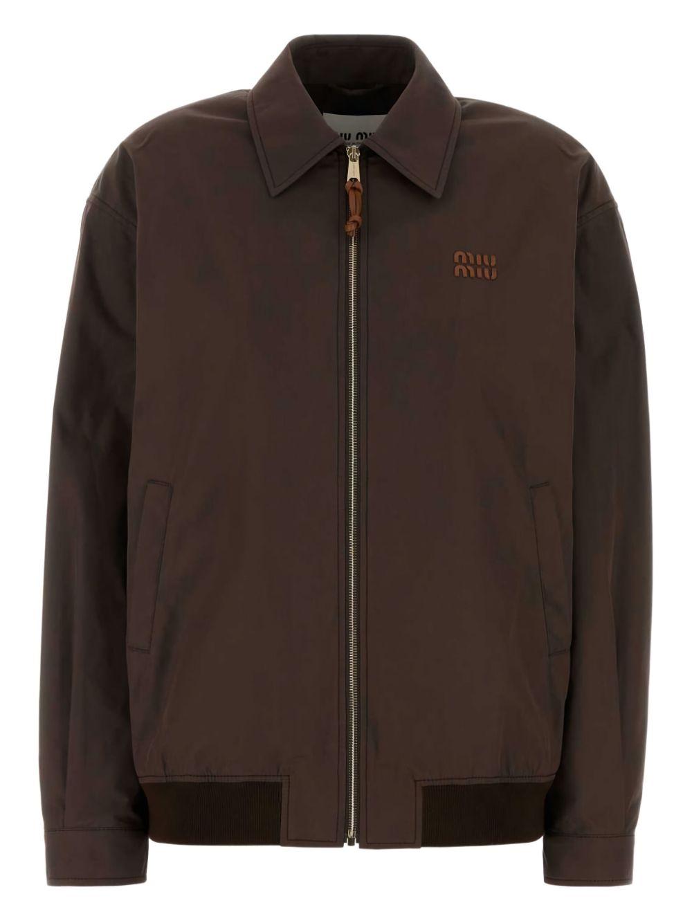 zip-front casual jacket ML1265 S OOO 12NSF0324 MIU MIU 