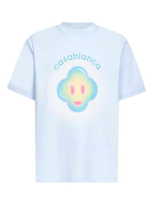 Airbrush Smiley logo T-shirt M-SP26-JTS-001-09 AIRBRUSH SMILEY CASABLANCA 