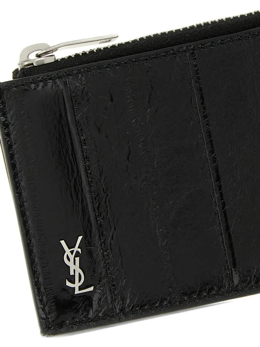 Zip-up card holder 847962 EABDD1000 SAINT LAURENT 