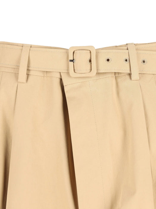 Belted pleated trousers 854428 Y1N292601 SAINT LAURENT 