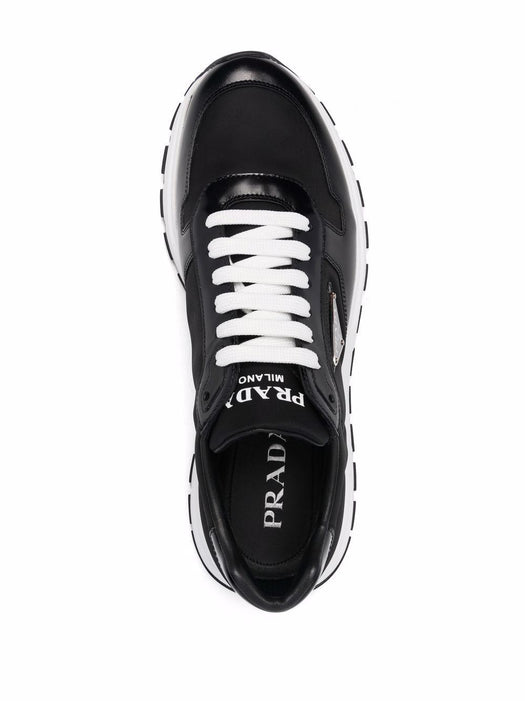 Re-Nylon Triangle-logo low-top sneakers 2EE369 F G000 3LF5F0002 PRADA 