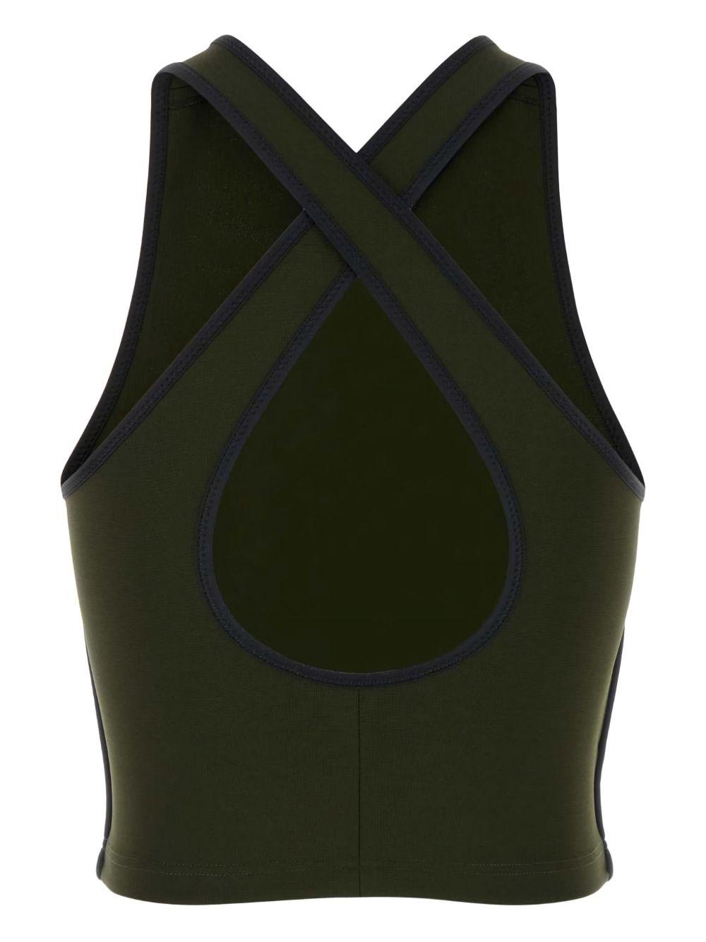 logo-embroidered top MT2071 S OOO 16T3F0161 MIU MIU 