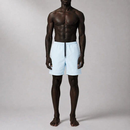 AquaSilk Sky Blue Classic Swim Shorts SHORT SKY BLUE TRUE TRIBE 